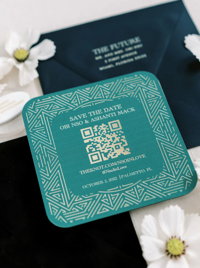 QR codes on wedding invitations